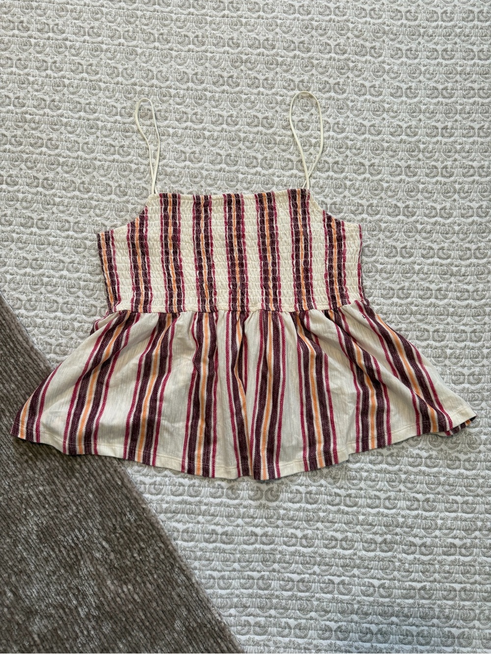 AE Sunchaser Babydoll Smocked Tank - L - NWT!
